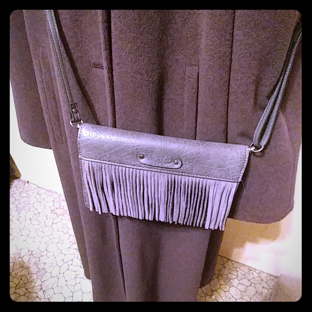 Gray mini bag